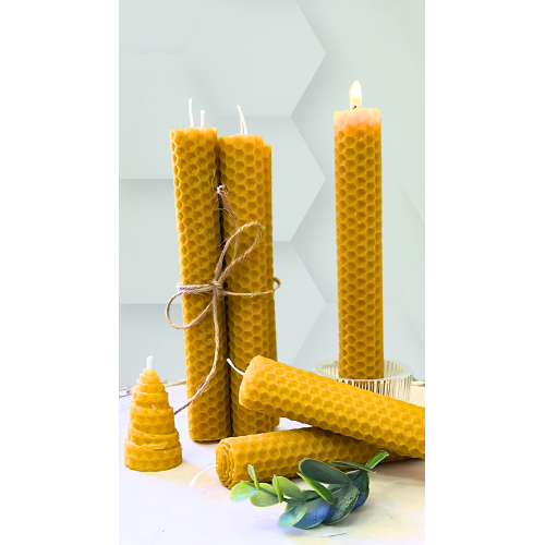 Velas Artesanales de Miel 100% Natural