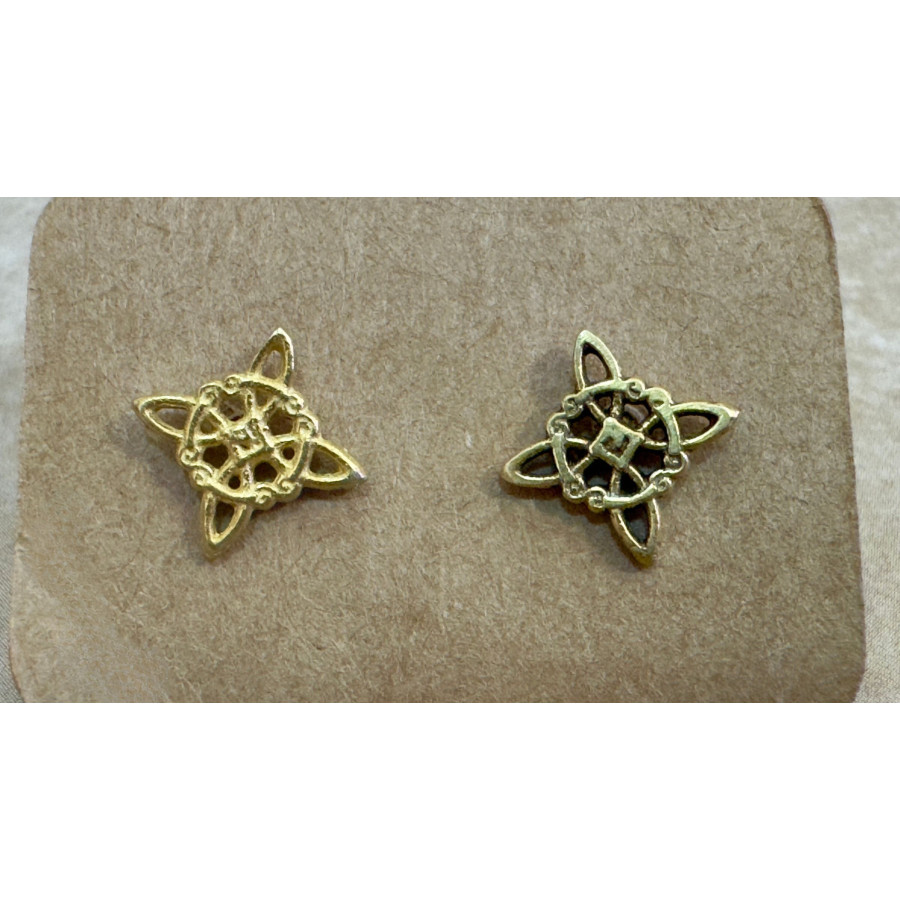 Pendientes ORO Nudo de Bruja