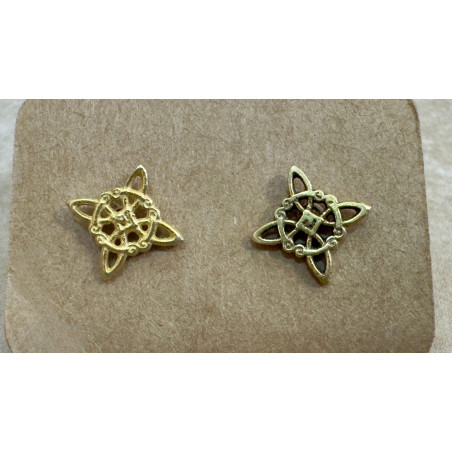 Pendientes ORO Nudo de Bruja