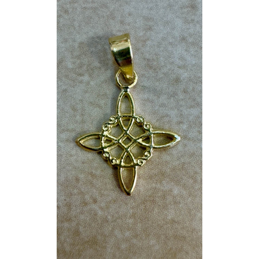Colgante Nudo de Bruja Oro