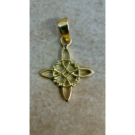 Colgante Nudo de Bruja Oro