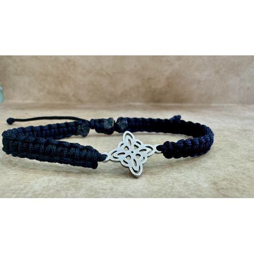 Pulsera Nudo de Bruja | Macramé Negro