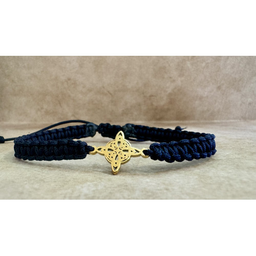 Pulsera Nudo de Bruja | Macramé Negro