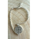 Pulsera Sello Plata San Benito