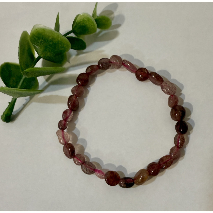 PULSERA TURMALINA ROSA | MI ALMA TIWAZ