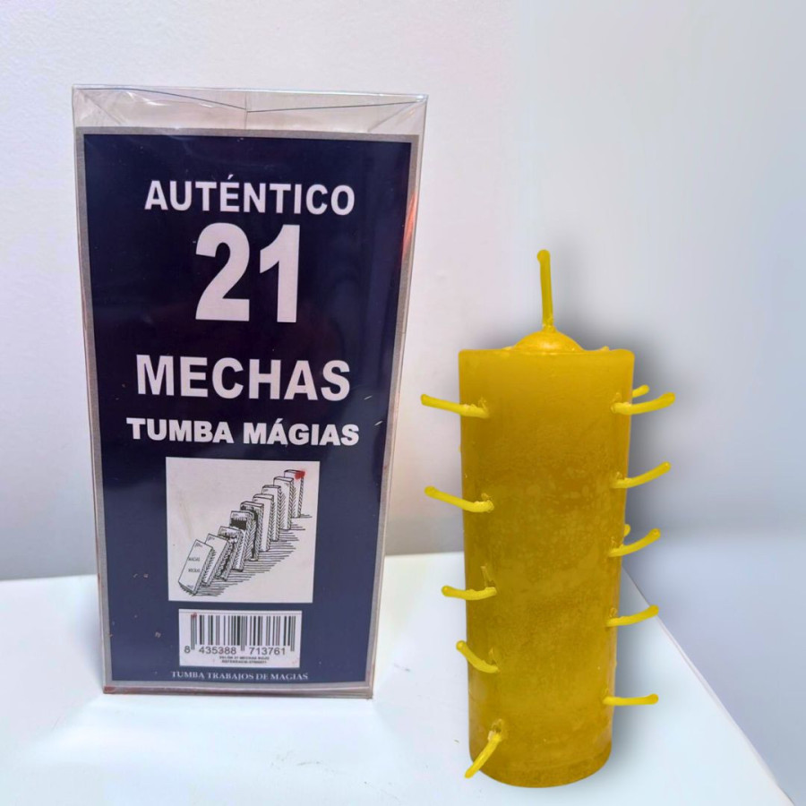 Velon 21 Mechas Tumba Trabajos amarillo | MI ALMA TIWAZ