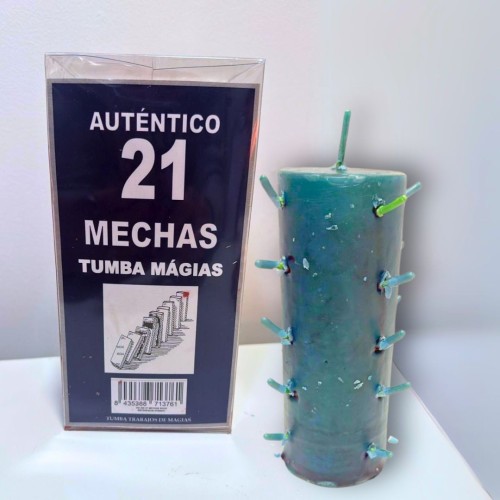 Velon 21 Mechas Tumba Trabajos verde| MI ALMA TIWAZ